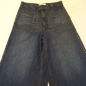 Free People denim culottes